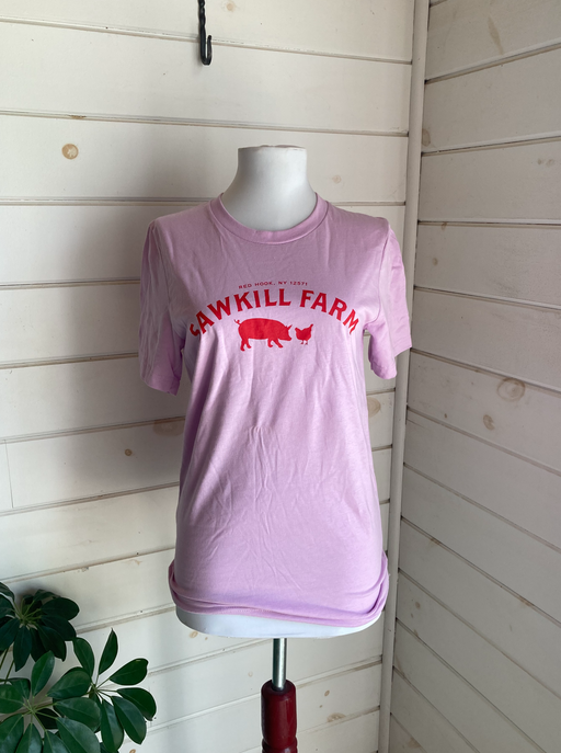 Sawkill Farm Pink/Red Logo T