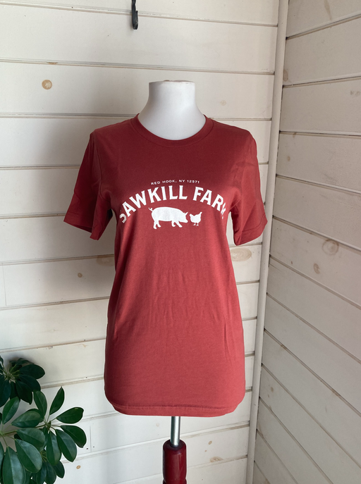 Sawkill Farm Red Logo T